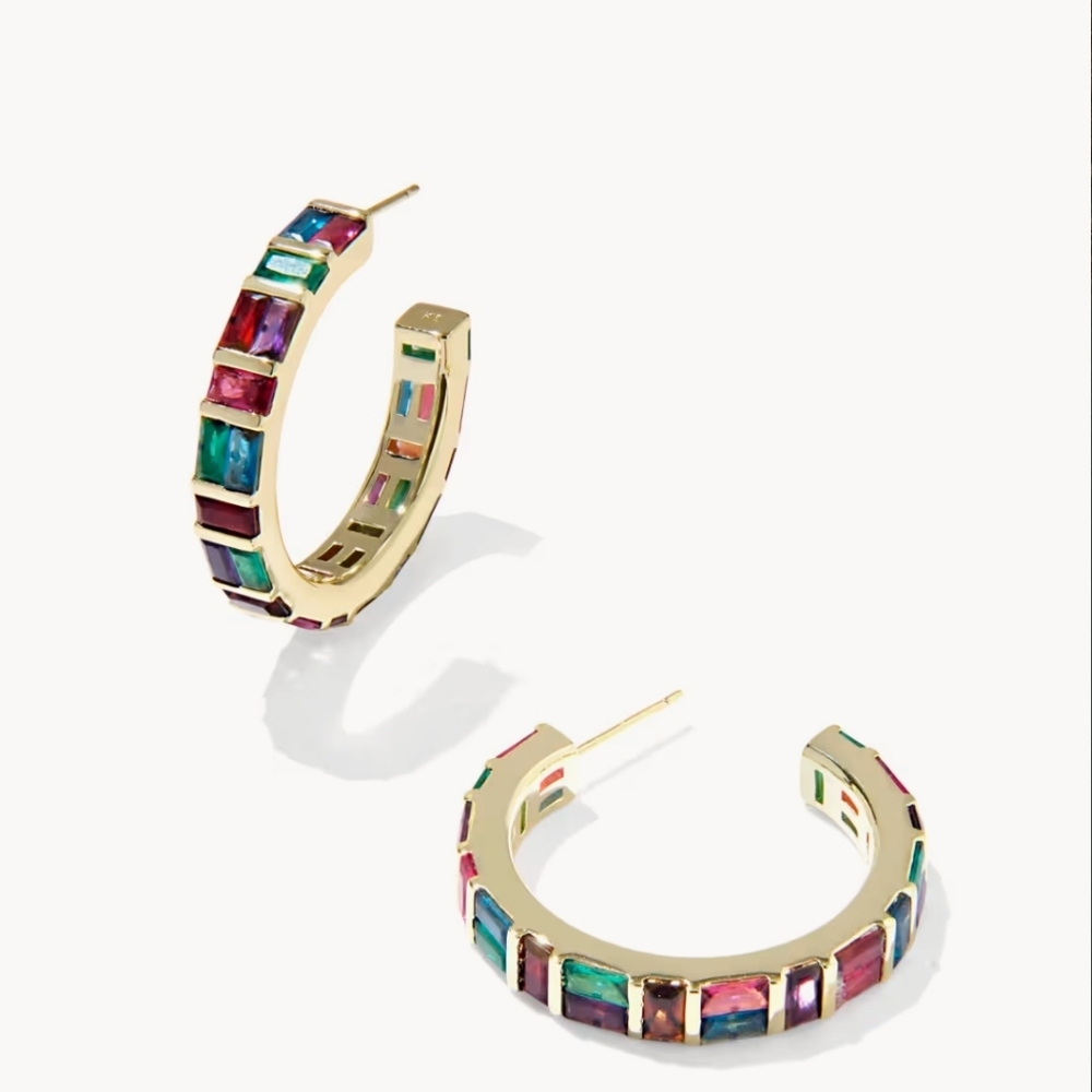 Kendra Scott Jamie Hoop Earrings New!